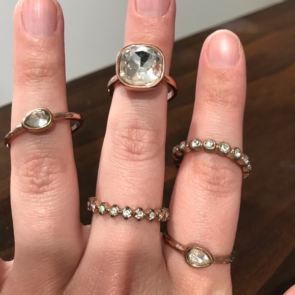 5 For $20 🥳 Rose Gold 5 Ring Set - Picture 2 of 5